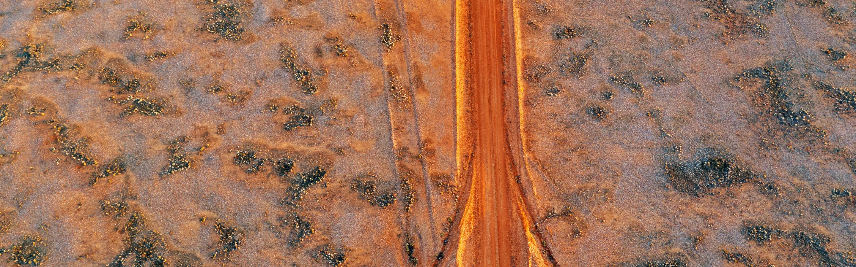 Red desert road