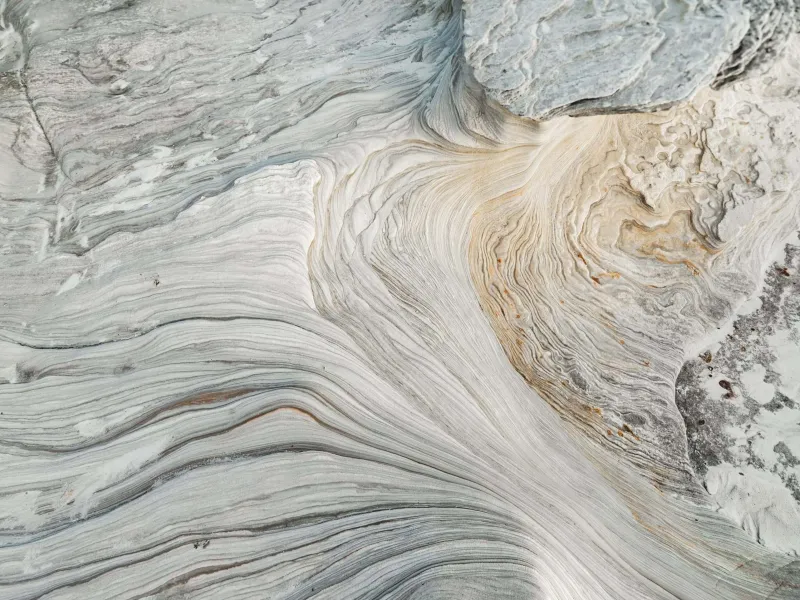 Close of grey rock formations