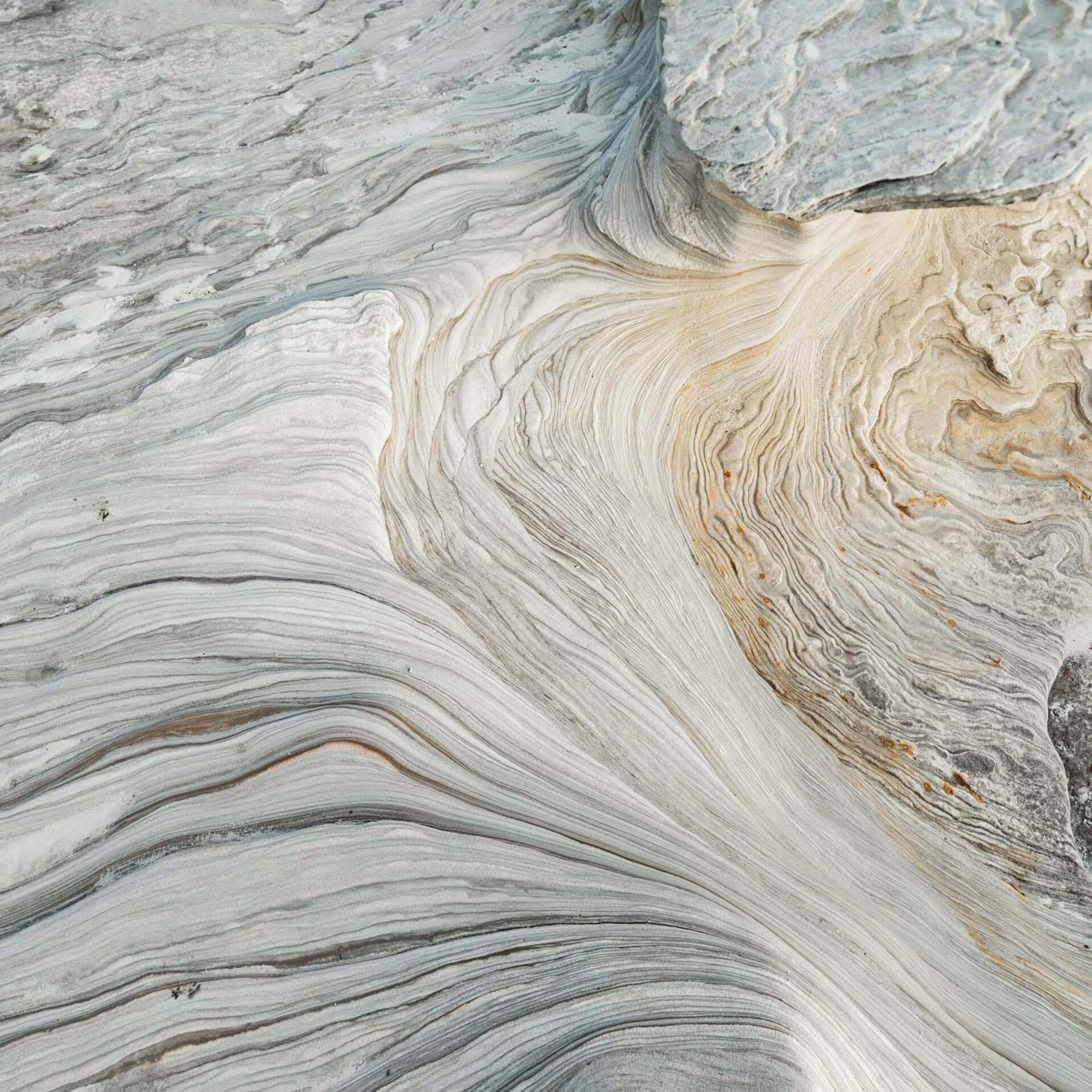 Close of grey rock formations